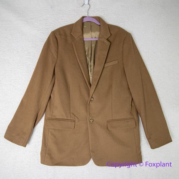 LL Bean Wool Cashmere Sport blazer‎ Jacket Men's Brown Preppy, size 42 TALL - Picture 1 of 16